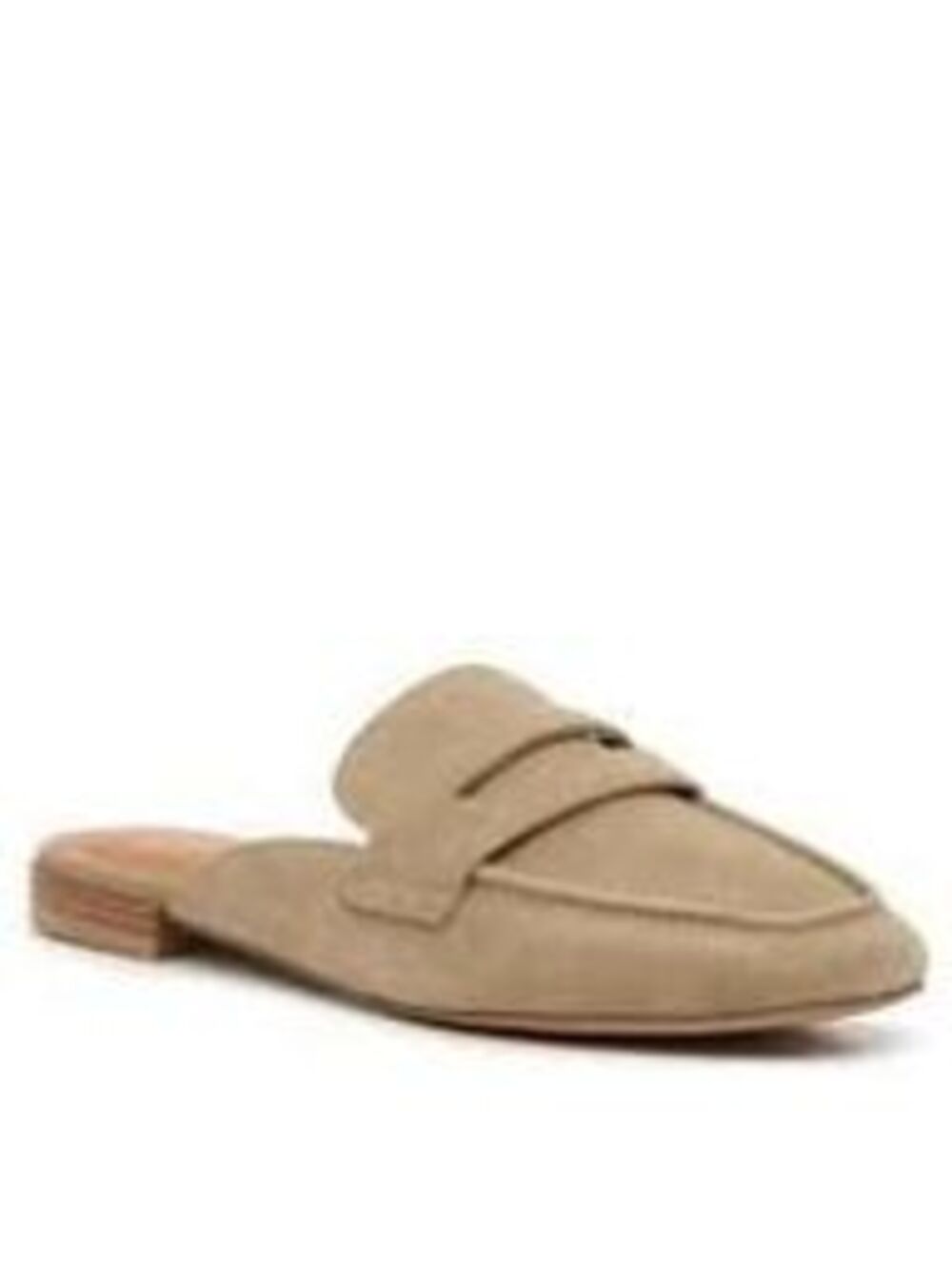 Lucky Brand Denova Suede Loafer Mules Taupe (9M) Retail$90